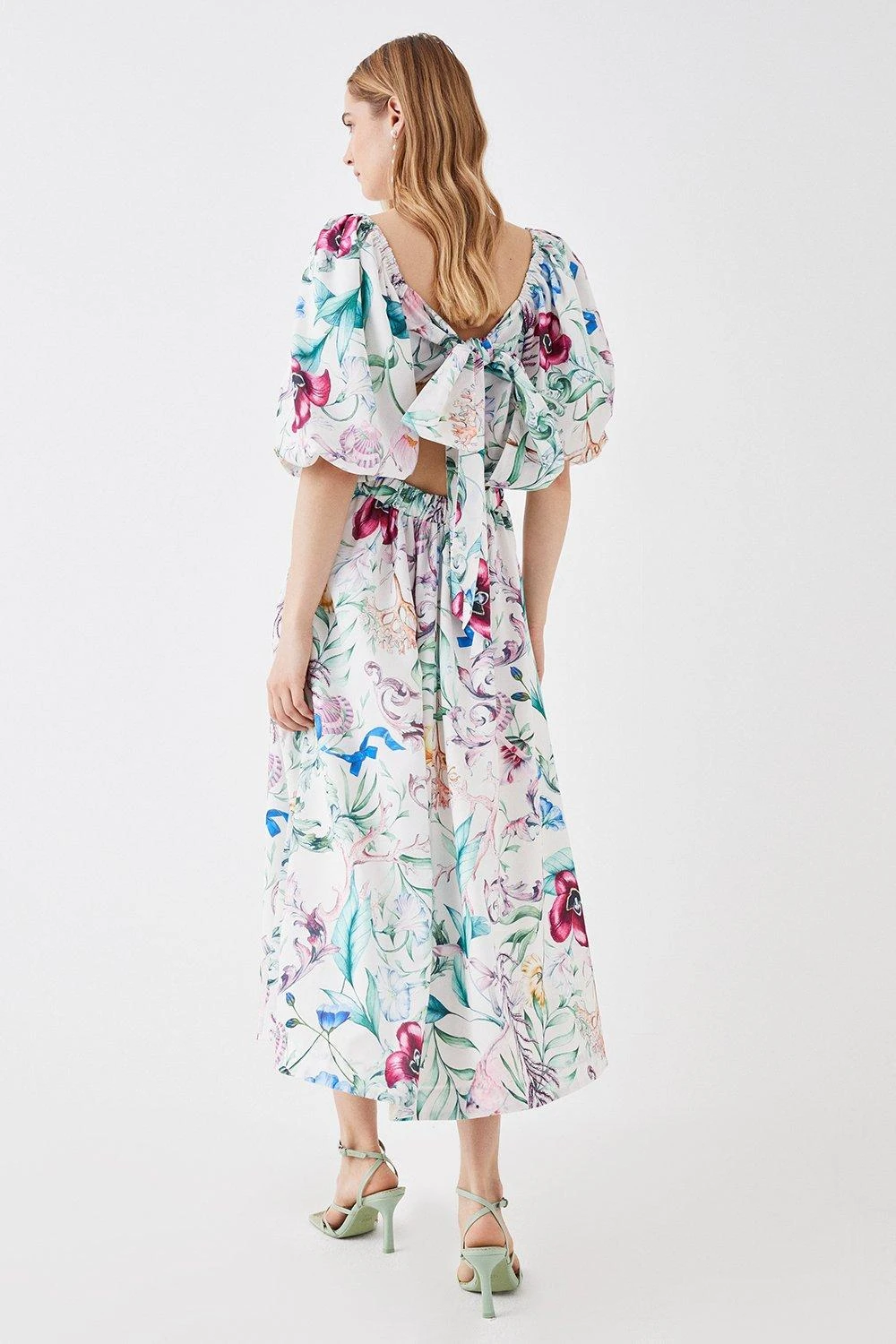 Coast The Collector Pleat Bust Midi Cotton Dress 7 Coast The Collector Pleat Bust Midi Cotton Dress - Image 5