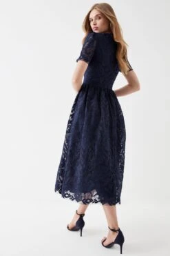 Coast Lace Midi Dress 9 Coast Lace Midi Dress -Simply Feminine Shop bcc05818 navy xl 3