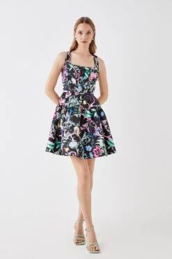 Coast The Collector Square Neck Twill Mini Dress -Simply Feminine Shop bcc05825 black xl 2