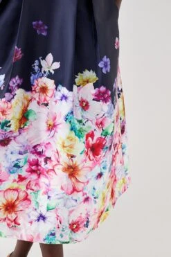 Coast Midi Dress With Ponte Top 2 In 1 Twill Skirt -Simply Feminine Shop bcc05827 navy xl 3