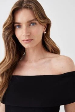 Coast Ponte Top Organza Skirt Midi Dress 9 Coast Ponte Top Organza Skirt Midi Dress -Simply Feminine Shop bcc05853 black xl 3