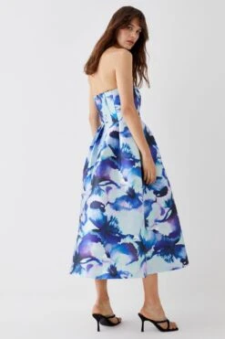 Coast Satin Twill Strapless Midi Dress -Simply Feminine Shop bcc05859 blue xl 3